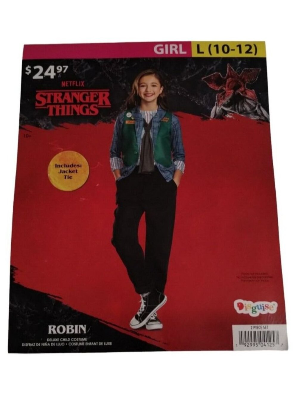 Disguise Girls Large 10 12 Stranger Things Robin Video Stop Halloween Costume